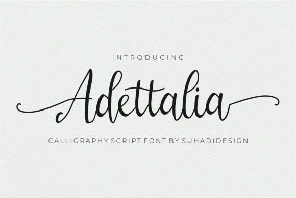 Adettalia: A Handwritten Typeface for Elegant Editorial Design