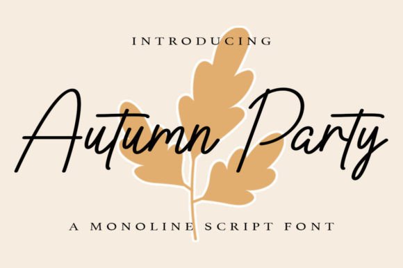Autumn Party Typeface: Elevate Your Brand’s Visual Storytelling