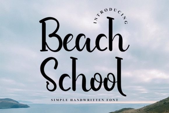 Beach School: A Handwritten Typeface for Editorial Design