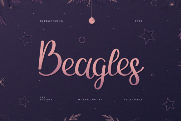 Beagles: A Handwritten Typeface for Elegant Editorial Design