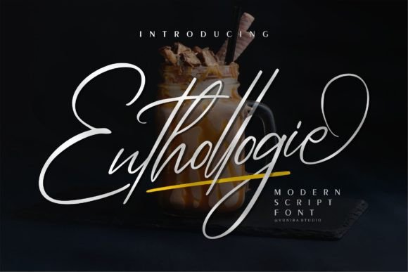 Enthollogie: A Stylish Script Font for Elegant Brand Identities