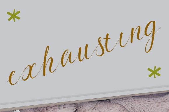 Exhausting Typeface: Elevating Editorial Design with Handwritten Elegance