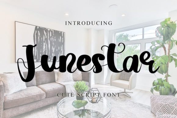 Junestar: A Fresh Script Typeface for Editorial Design