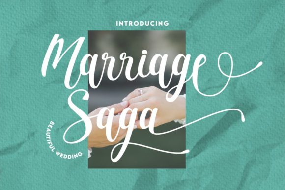 Marriage Saga: The Handwritten Typeface for Elegant Brand Identities