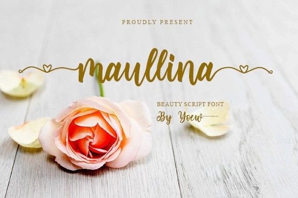 Maullina: A Smooth Script Font for Elegant Brand Identity