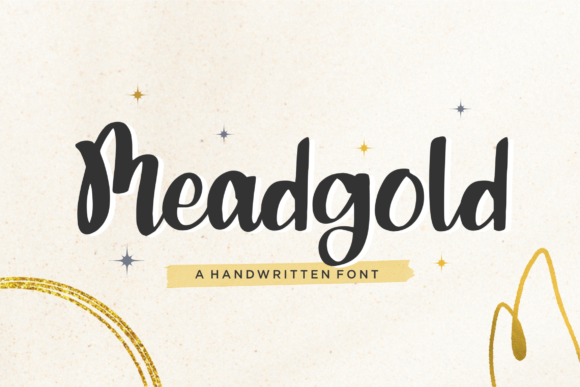 Meadgold: A Handwritten Typeface for Elegant Web Design