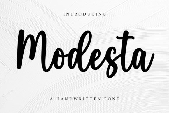 Modesta: The Elegant Script Typeface for Handmade Brands