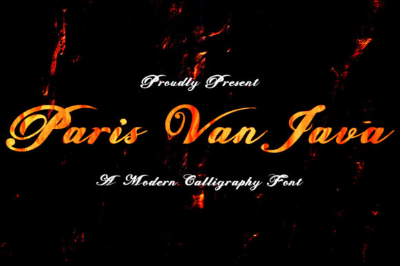 Paris Van Java: The Elegant Handwritten Typeface for Your Craft Shop