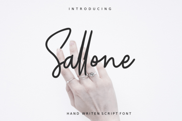 Sallone: A Signature Script Font for Modern Campaign Design