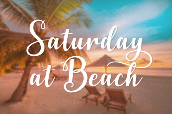 Saturday at Beach: The Dreamy Script Font for Handmade Creators