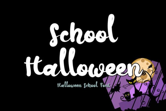 School Halloween: A Handwritten Typeface for Editorial Design