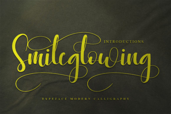 Smile Glowing Typeface: Elevating Brand Identity with Elegant Handwritten Style