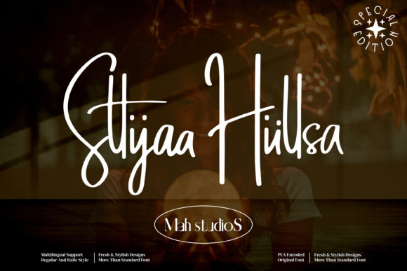 Sttiiyaa Hiillsa: The Elegant Handwritten Font for Handmade Brands