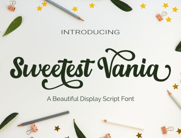 Sweetest Vania: The Perfect Handwritten Typeface for Your Creative Shop