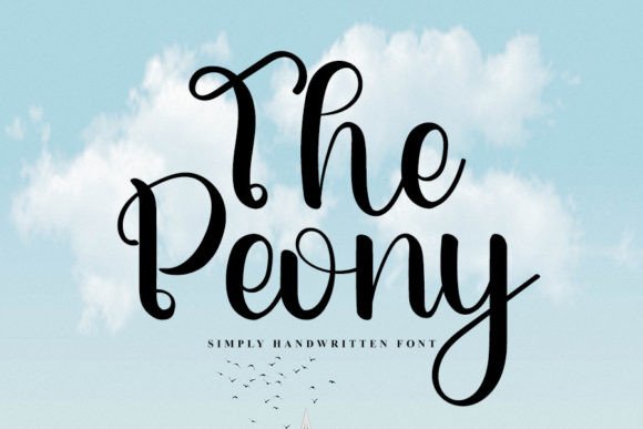 The Peony: Elevate Your Brand with Elegant Handwritten Typography